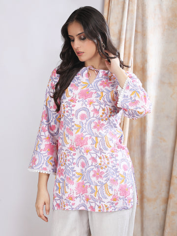 Sufiya Sleeved Short Kurti