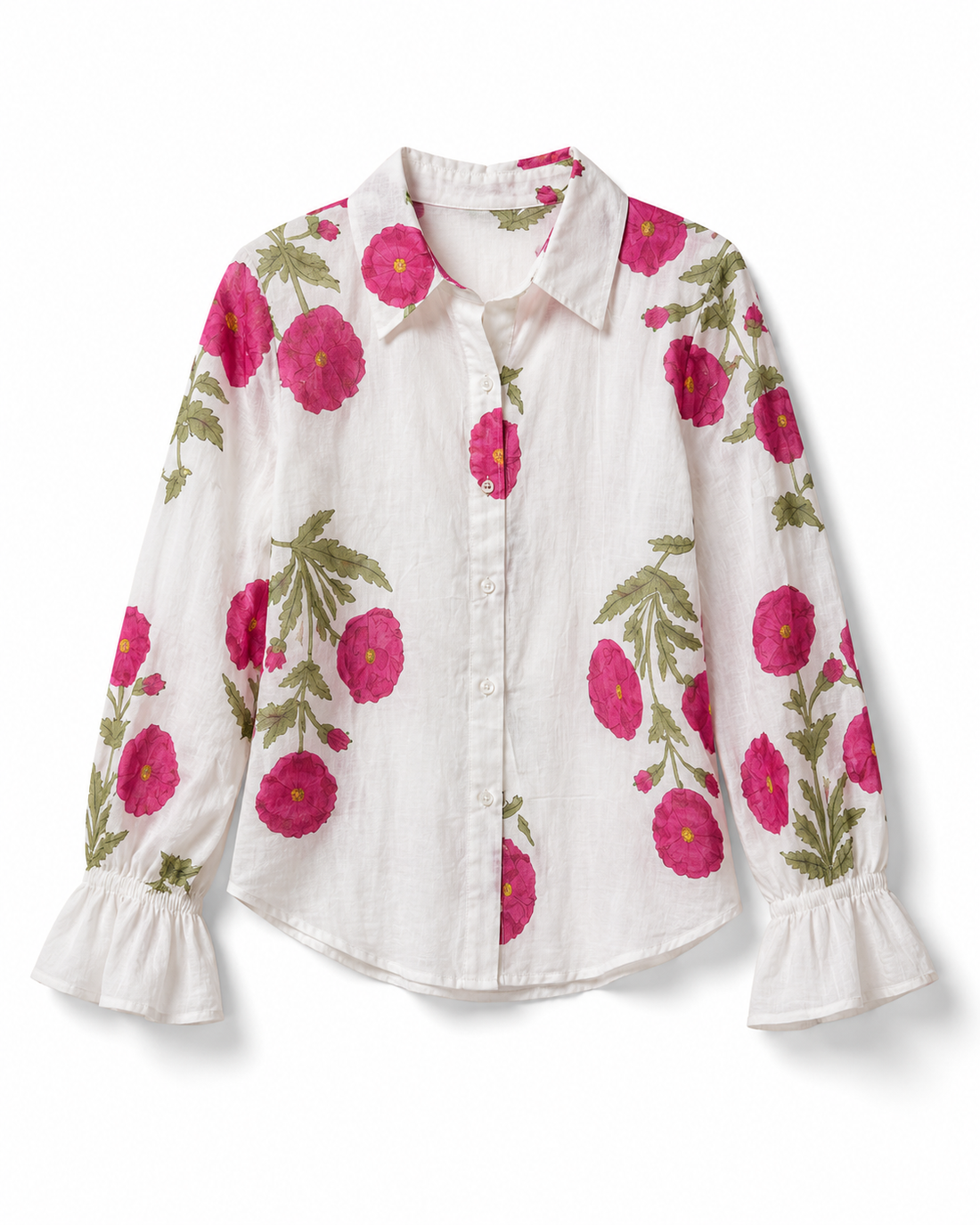 Peony Ruffled Shirt