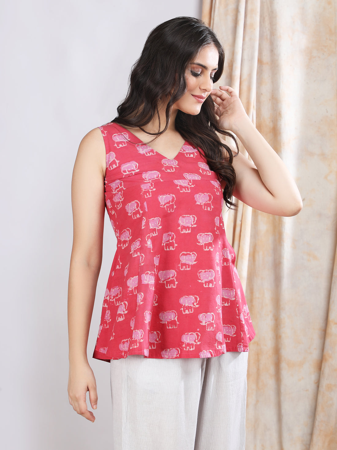 Anaya V-neck Short Kurti