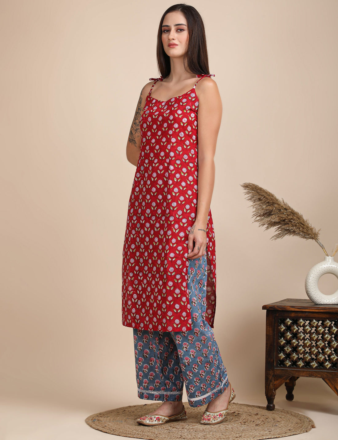 Rosy tie co-ord set
