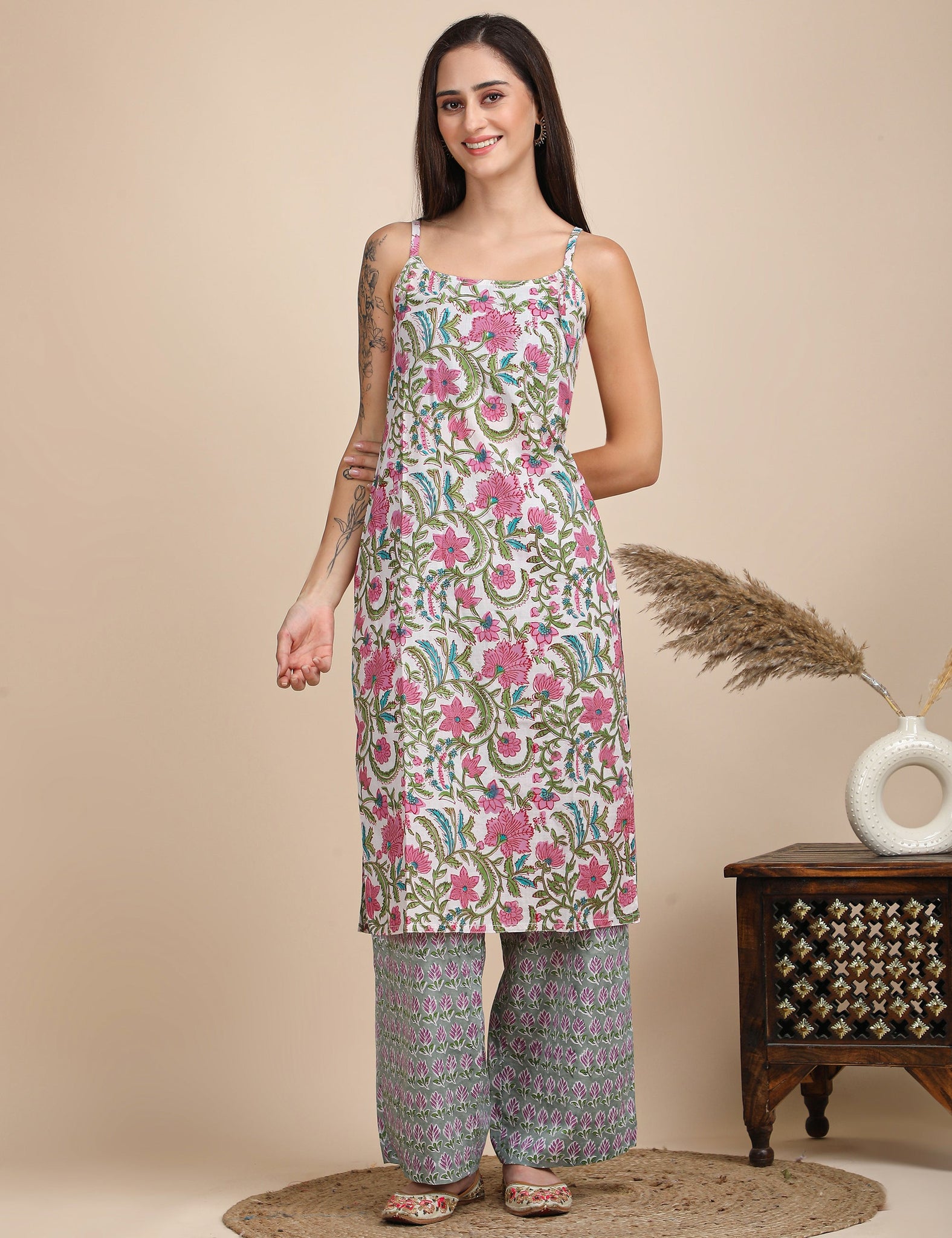 Ivory Garden noodle strap co-ord set