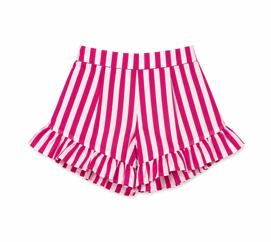Peony Striped Shorts